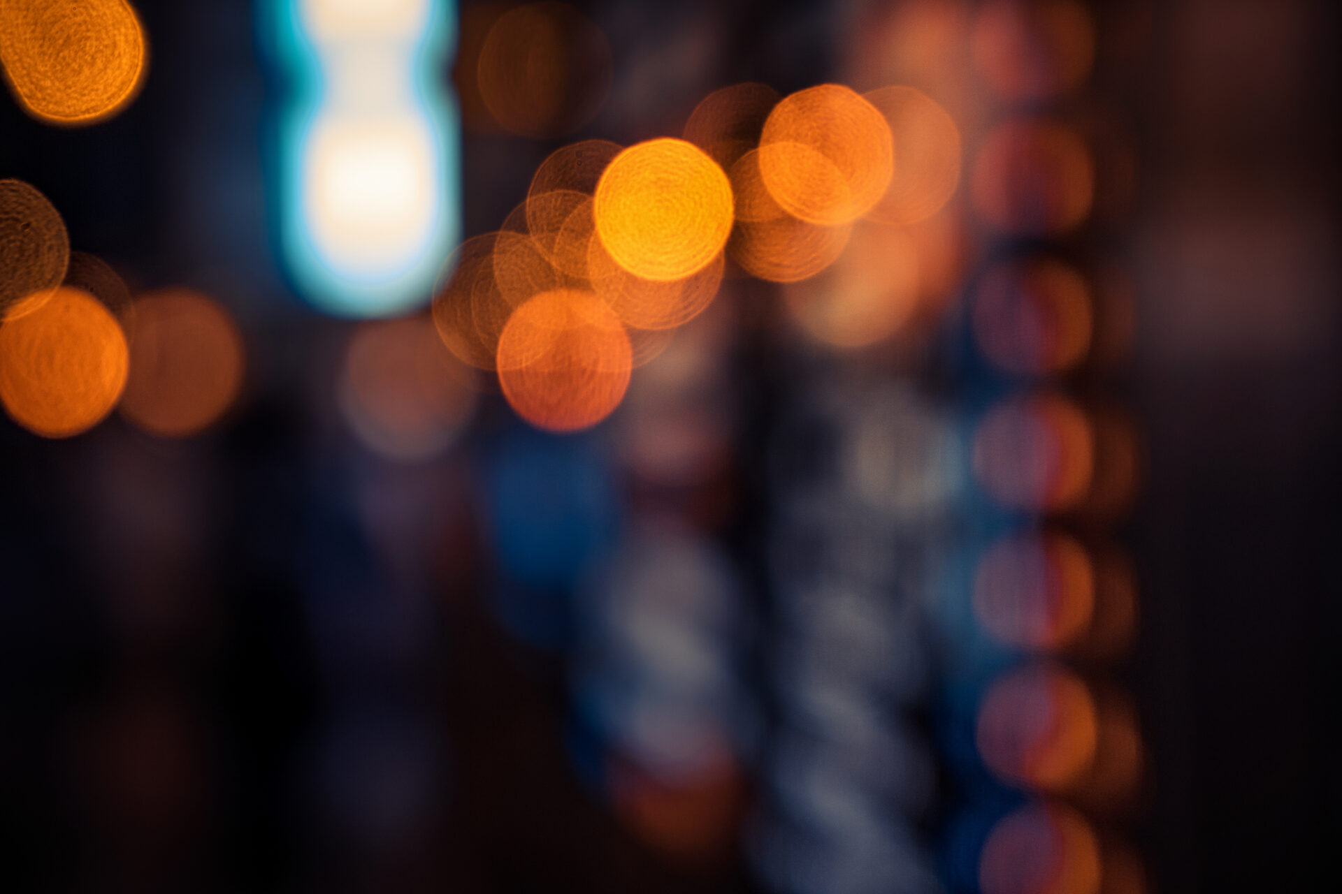 Defocused Night City Lights