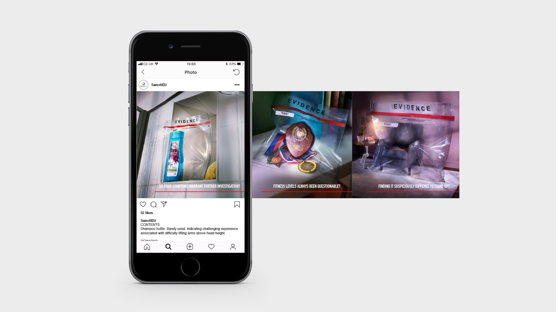 Pompe posts on instagram